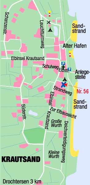 Karte Drochtersen